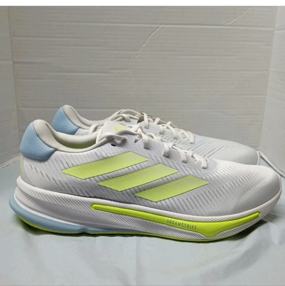 Adidas Supernova Ease White Yellow Running Shoes Men's Size 13 IH0795 NEW